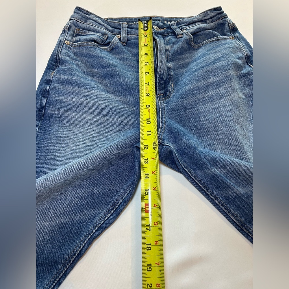 American Eagle highest rise mom Jeans size 6 regular high waist stretch denim - Picture 7 of 12